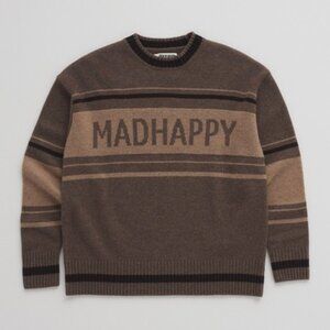 Hockey Stripe Cashmere Crewneck - Brand New with Tags